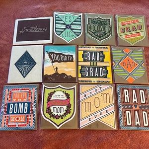 SET of 12 Assorted Greeting Cards by Hammerpress